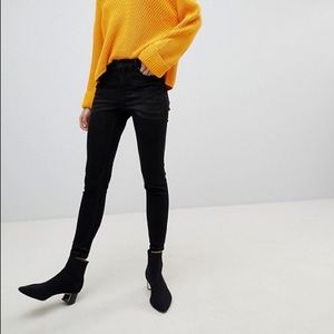 Black High Waisted Skinny Jeans from ASOS